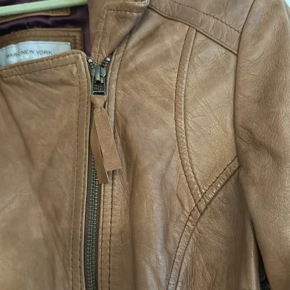 Andrew Marc-Marc New York Leather Jacket NWOT - Picture 5 of 9